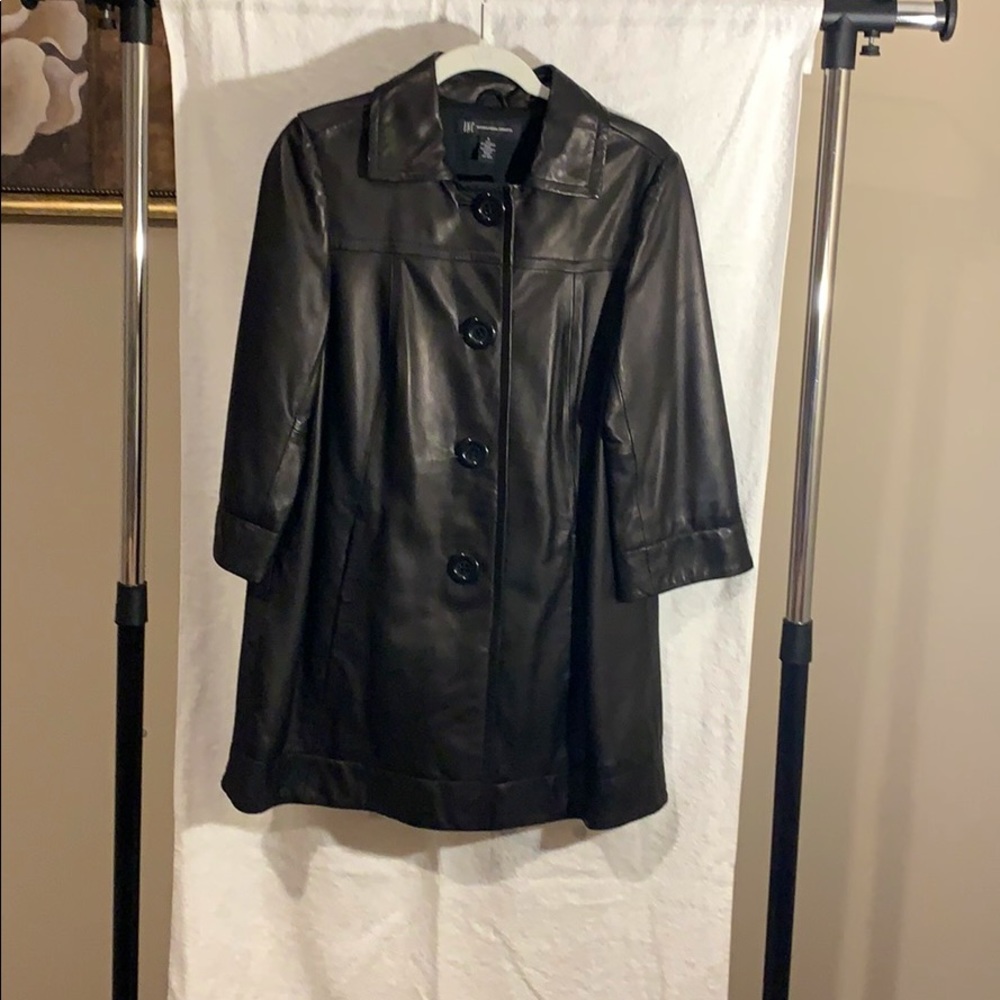 INC Leather Coat